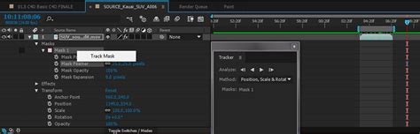 Using the After Effects MASK TRACKER - balustradellc