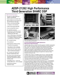Using The Low-Cost, High Performance ADSP-21065L Digital Signal ... - balustradellc