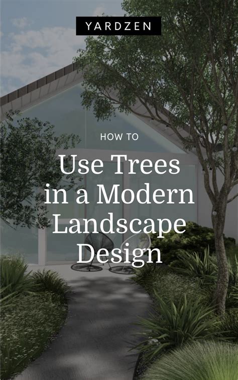 Using Trees in a Modern Landscape Design - Yardzen - raincitystudios.com