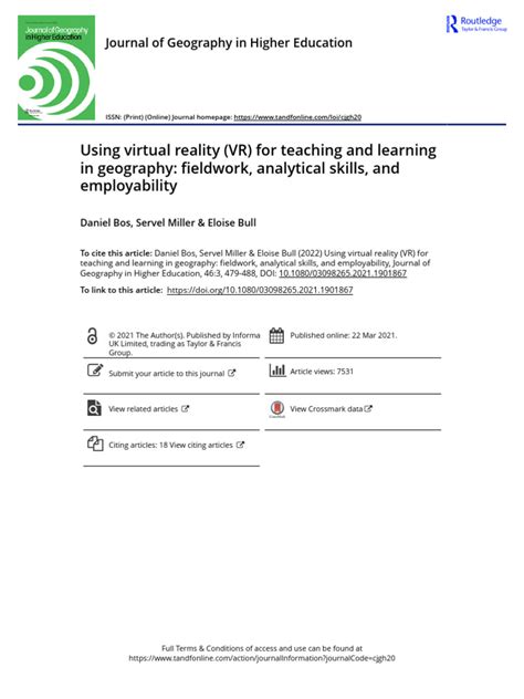 Using virtual reality (VR) for teaching and learning in geography ... - wintechmobiles.com
