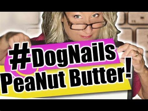 USING the PEANUT BUTTER trick to TRIM DOG NAILS! - YouTube