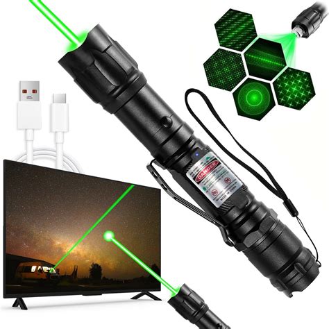 Usloyux Long Range Green Beam Flashlight Pen, USB Rechargeable Pointer ... - wintechmobiles.com