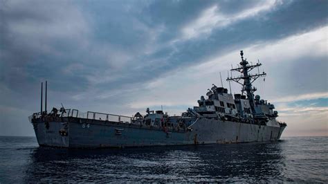USS Carney shoots down drones, responds to ballistic missile attack on commercial vessel