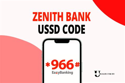 USSD Banking *966# - Zenith Bank Plc