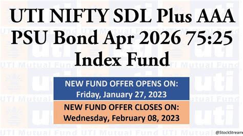 UTI Nifty SDL Plus AAA PSU Bond Apr 2026 75:25 Index Fund - MoneyControl