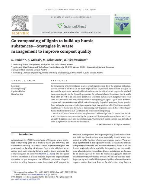 Utilization of Humic Materials and Compost to Improve The Quality of ... - raincitystudios.com