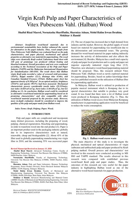 Utilization Of Laban Wood (Vitex Pubescens Vahl) As Raw Materials ... - raincitystudios.com