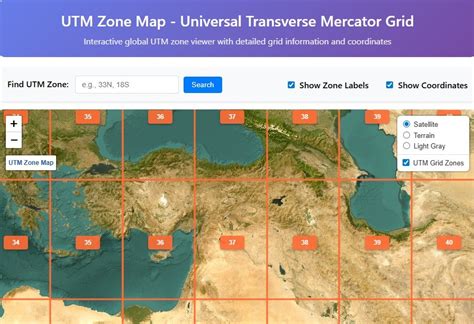 UTM Zone Map Viewer - wintechmobiles.com