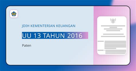 UU No. 13 Tahun 2016 - JDIH BPK RI - balustradellc