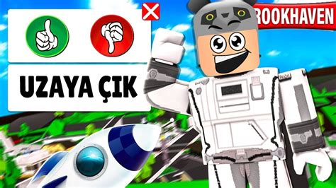 UZAYA GİTTİM!! Roblox Brookhaven YouTube.