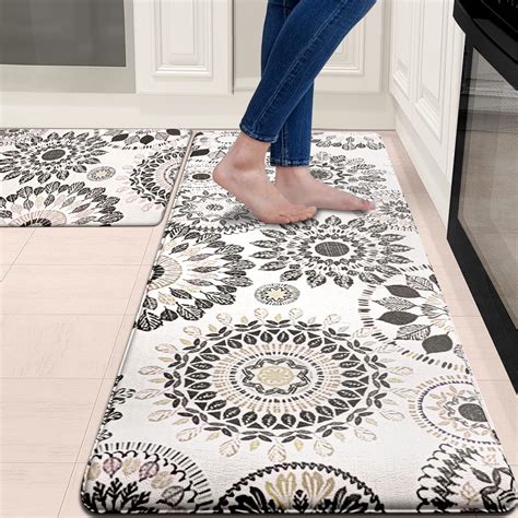 Uartlines Anti Fatigue Kitchen Rug Mats Set of 2 Kitchen ... - Walmart