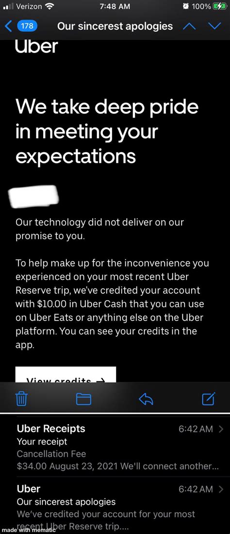 Uber cancellation fee. Cancellation fees will appear on your earnings statement. Fee amounts vary by vehicle class and city. Time and distance pricing does not apply to Uber Reserve, which is paid as an upfront fare. Please note that the Uber Fee applies to the cancellation fee. If you think that a cancellation fee should have been charged … 