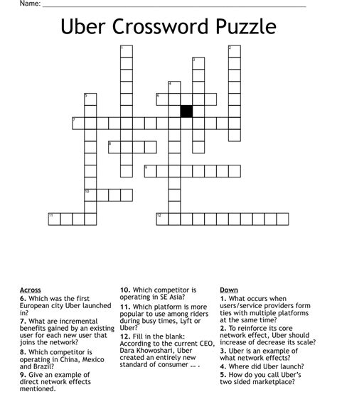 Uber ceo crossword. According to older versions of Uber's website that were archived, an Uber Black ride in San Francisco in 2012 cost $4.90 per mile or $1.25 per minute when the vehicle slowed below 11 miles-per ... 