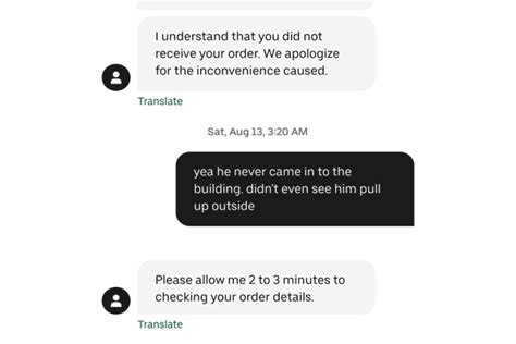 Uber eats refund not received. Order never arrived. If you never received your order but were charged for it, let us know here. We’ll review what happened and make any necessary adjustments. Note: If you selected the delivery option “Leave at door”, please check your door to make sure your order has not already arrived. If a delivery person made a reasonable effort to ... 