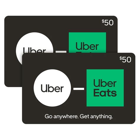 Uber ride.  With Uber, your destination is at your fingertips.  Uber - Two $50 eGift Cards, ...