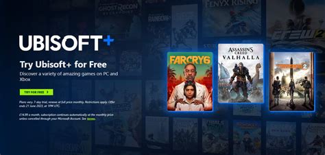 Ubisoft plus free trial. Download and play today! Top free games. XDefiant. Free to Play. Brawlhalla. Free to Play. Free to play $0.00. Trackmania. Starter Edition. Free to play $0.00. Free … 