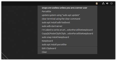 Ubuntu clipboard manager.  Parcellite is one of those utilities that look super si...