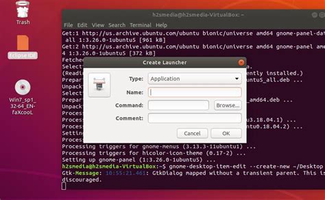 Ubuntu create launcher for terminal command.  Instead of navigating thro...