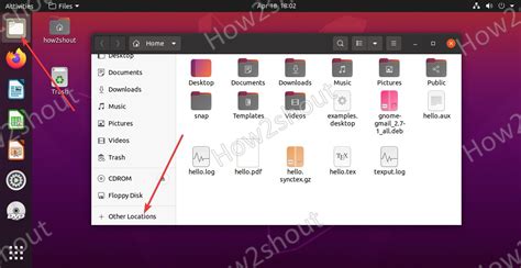 Ubuntu create shortcut on taskbar.  Want to put working folders and Try...