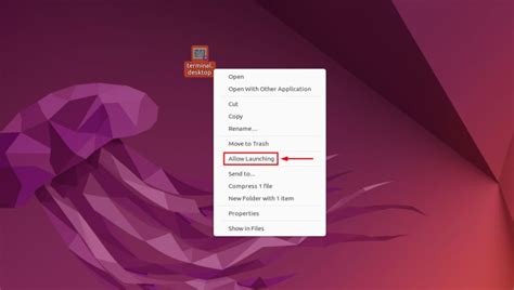 Ubuntu create shortcut to executable.  Exec key require the executable n...