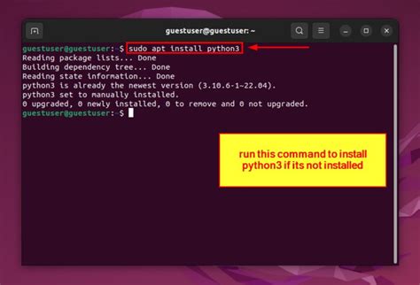 Ubuntu install python3.  This is the next long-term support release scheduled after Ubunt...