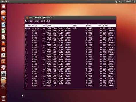Ubuntu monitor network traffic by process. 04, even per process using the nethogs package.  ...