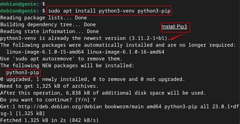 Ubuntu pip venv.  apt-get install -y -qq python3 python3-pip python3-ve...