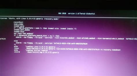 Ubuntu stuck on purple screen vmware.  I have tried deleting the Ubuntu setup ...