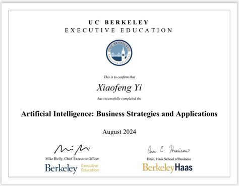 Uc berkeley artificial intelligence certificate.  Artificial Intelligence: Busin...