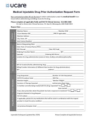 In summary, filling out UCare prior authorization involves obtaining the necessary forms, reviewing requirements, collecting supporting documentation, completing the form accurately, attaching the required documentation, and submitting the request to UCare. Prior authorization is typically needed for individuals seeking specialized treatments .... 