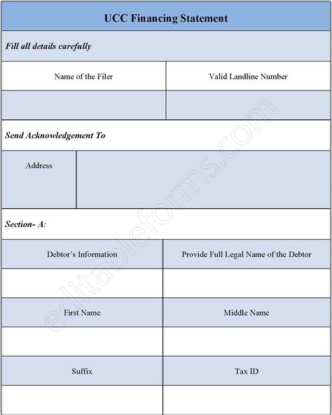 Ucc Financing Statement PDF Implementing digital tax workflows airSlate