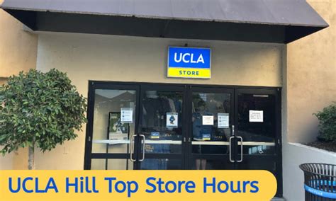 Ucla store on the hill. Aug 3, 2022 · Some of the most frequent job openings on the ASUCLA website are for Restaurants and UCLA Store staff because of the many locations throughout campus. From ASUCLA Restaurants' LuValle, Kerckhoff Coffeehouse and the new Epicuria at Ackerman, to UCLA Store locations like the Health Sciences Store, Hill Store and the main UCLA Store in Ackerman ... 