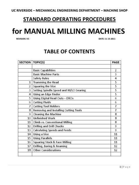 Ucr me sop manual cnc machine. - Infiniti fx35 fx45 full service repair manual 2007.