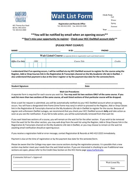 In this case, departments have the option of activating a waitlist for the course to allow students the opportunity to request a seat in the class should space become available. Remember: To use the waitlist option, a waitlist must first be activated by the department offering the course. Concerns regarding waitlist activation must be directed .... 