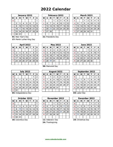 Ud Calendar 2022