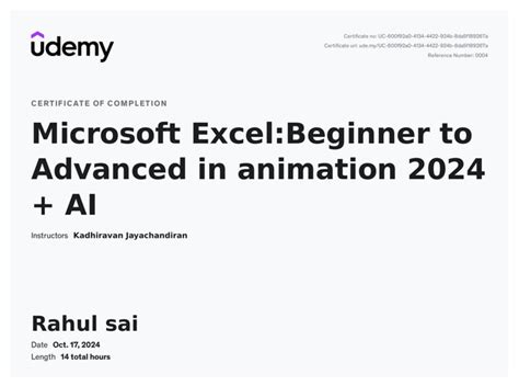Udemy excel certification.  <br />Excel in 2025 - Learn Excel the Fast, Mo...