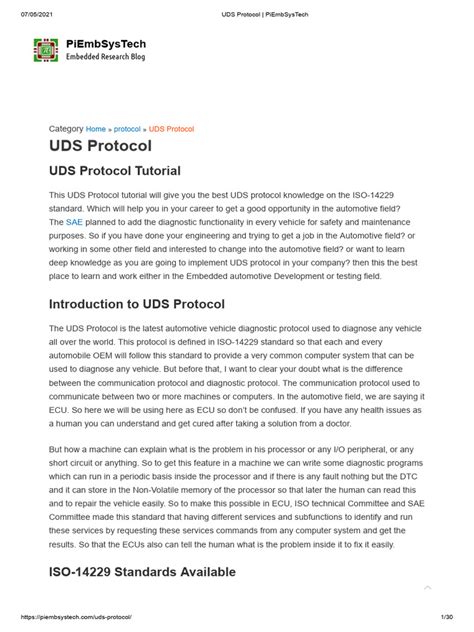 Uds protocol tutorial pdf.  &ldquo;CAN&rdquo; is specified as OSI model physical and data link l...
