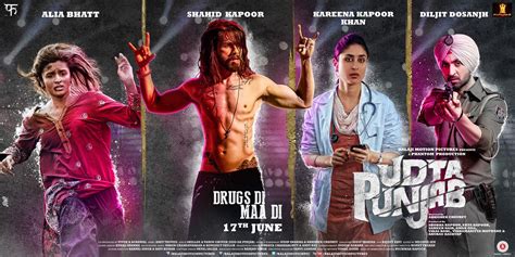 Udta punjab. Follows the lives of a rock star, a migrant worker, a doctor and a cop, who get their lives entangled with crimes and drugs in Punjab. 