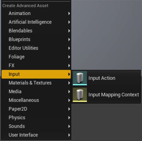 Ue4 set input.  Create and configure an Input Mapping Context to map input actions to key...