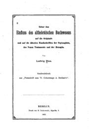 Ueber den einfluss des althebräischen buchwesens. - Ptolemy and the foundations of ancient mathematical optics a guided study.
