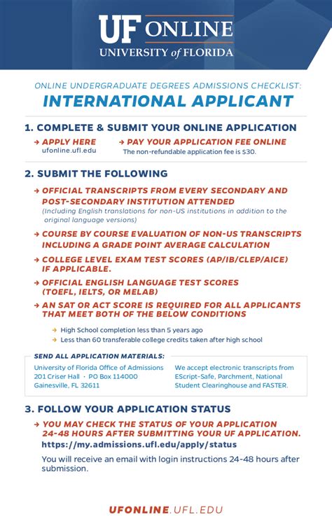 To apply to the Graduate Program in Statistics at the University of Florida, use the Office of Admissions website. The application deadline for Fall 2023 is January 10, 2024. Submit Documents 1. Applicants are required to submit copies of their transcripts and diplomas/degree certificates in original language and English translation along with your application, statement of purpose, and […]. 