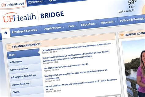 Uf health bridge vpn. UF Health Bridge. UF Health Bridge provides UF Health clinicians and hospital staff access to clinical and business information, data and other employee information. UF Health SharePoint UF Health VPN. A virtual Private Network (VPN) allows you to connect remotely to the university network. 