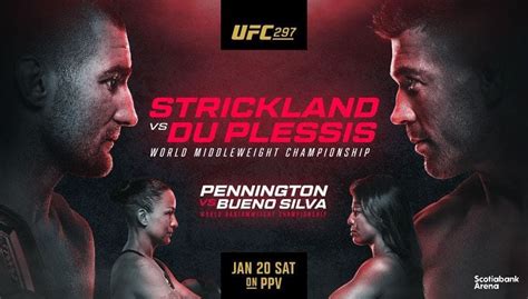 Ufc 297 predictions. Jan 23, 2024 ... UFC 297: Strickland vs. Du Plessis Betting Preview, Expert Picks and Analysis · RELATED: Best Sports Bets Today · Best Bet: Du Plessis (+100). 