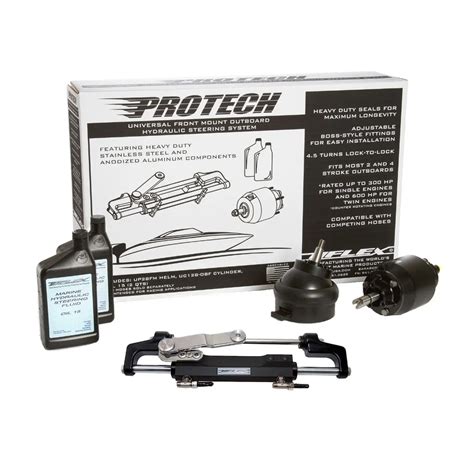 Uflex protech 1t.  The Protech Front Mount Outboard Hydraulic Kit delivers unmat...