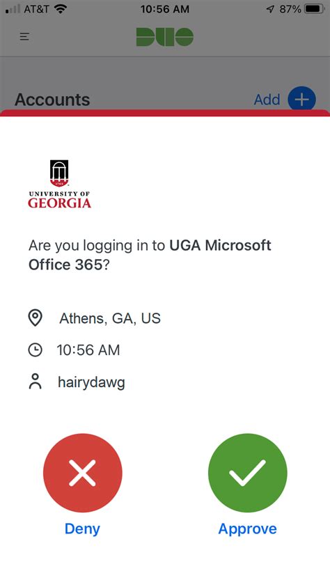 Sep 17, 2021 · In mid-October, Duo, the vendor behind UGA’S ArchPass two-step login solution, will introduce a redesigned version of its Duo Mobile App.This is the app students and employees may use to perform two-factor authentication to log in to many UGA applications, including Athena, eLearning Commons, the Remote Access VPN and more. . 