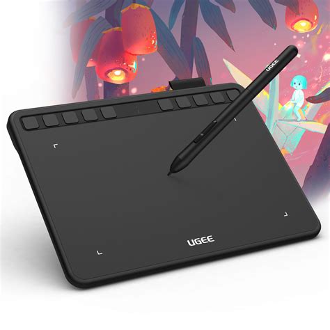 Ugee - ugee Drawing Tablet M708. ugee M708 drawing tablet features 10 x 6 inch active area and 8 customizable shortcut keys. New upgraded PD1 battery-free stylus offers 8192 levels of pressure sensitivity to capture your most subtle pen strokes.