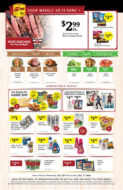 Ugo weekly ad. Your Norton UGO brings the best weekly deals and specials, plus everyday low prices right here. Check your Norton UGO next time you need groceries and see how quickly the savings add up! If you’re like many Norton residents, you have experienced higher prices on the food items your family needs and loves. UGO has your back! 
