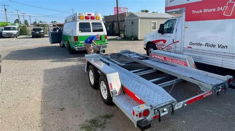 Uhaul car trailers. Towing is a very involved process with a lot of parts and accessories. Learn all about towing at HowStuffWorks. Advertisement Whether you're towing trailers, boats or recreational vehicles, there are some safety regulations and guidelines t... 