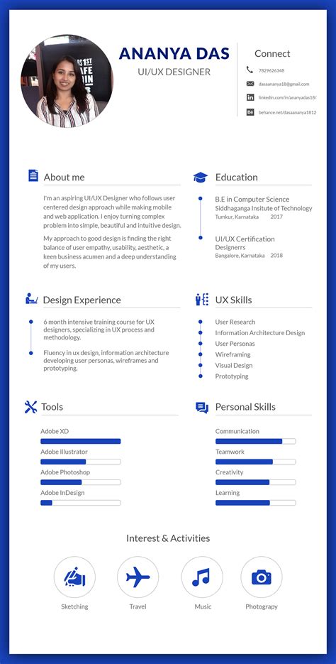 Ui Ux Designer Resume Template