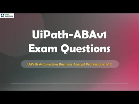 UiPath-ABAv1 Exam Papers